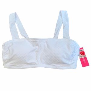 Xhilaration | White Bikini Top | D/DD